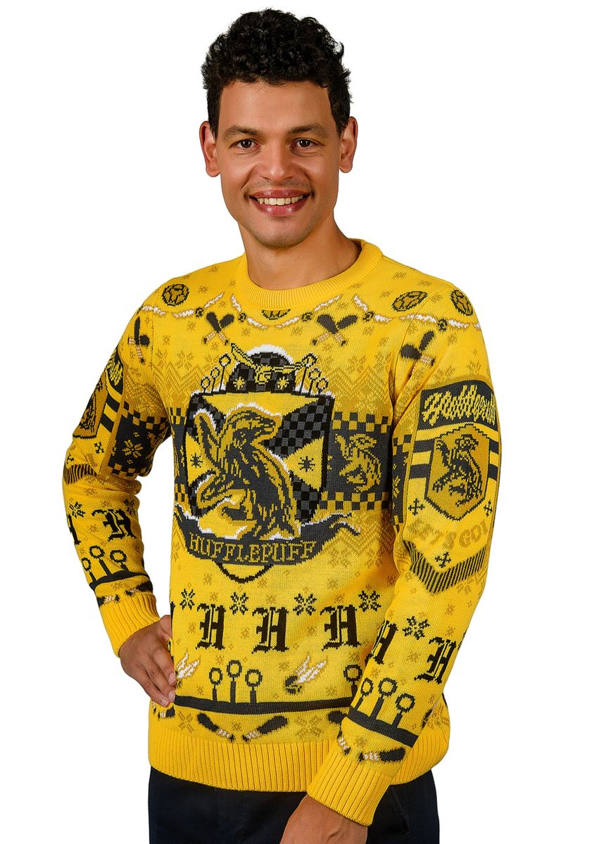 Harry Potter - Hufflepuff Quidditch - Jouluneule / joulupaita (Ugly Christmas Sweater)