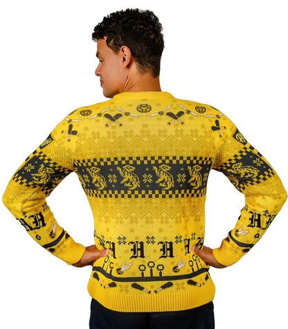 Harry Potter - Hufflepuff Quidditch - Jouluneule / joulupaita (Ugly Christmas Sweater)