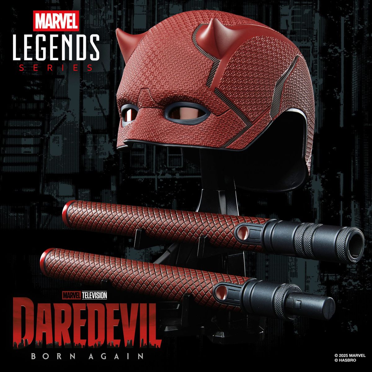 Daredevil: Born Again - Premium Roleplay Mask and Baton (replika)