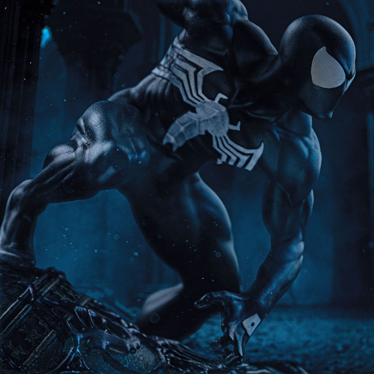 Marvel - BDS Art Scale Statue 1/10 Spider-Man Black Costume - Figure
