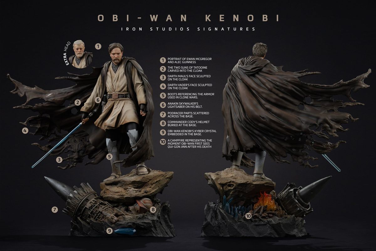 Star Wars - Art Scale Statue 1/10 Obi-Wan Signatures - Figure