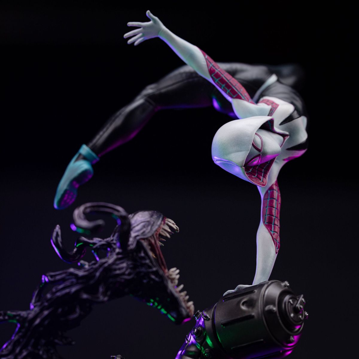 Marvel - Spider-Man vs. Villains Art Scale Statue 1/10 Ghost Spider Diorama - Figure