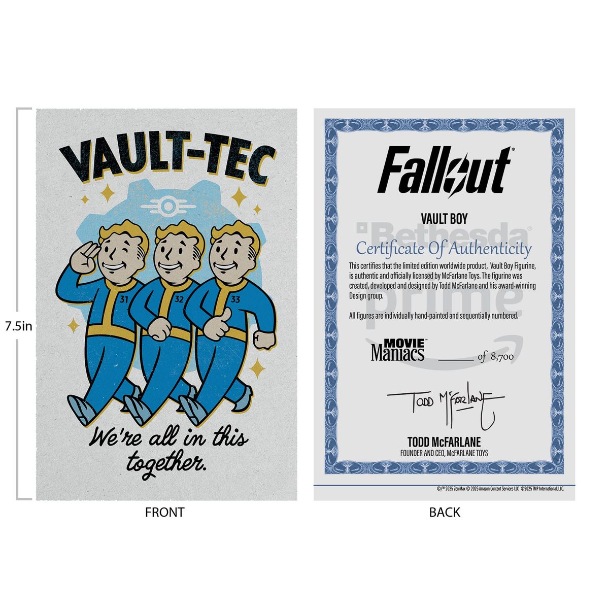 Fallout - Movie Maniacs Vault Boy Version 1 - Action Figure