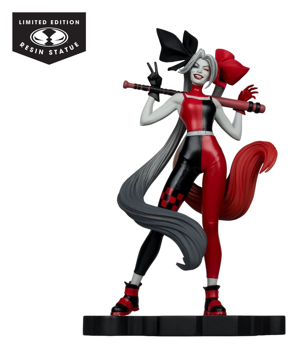 Batman - DC Direct Harley Quinn: Red, White & Black Statue 1/10 Harley Quinn by Alex Garner - Figuuri (keräilyhahmo)
