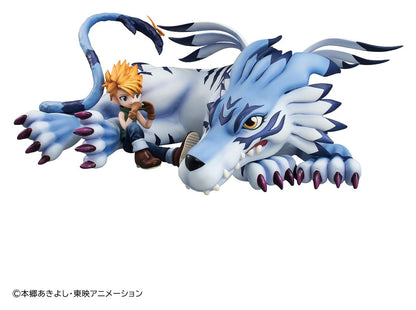 Digimon Adventures - G.E.M. Series PVC Figure Garurumon & Ishida Yamato 25 cm (Repeat) - Figure
