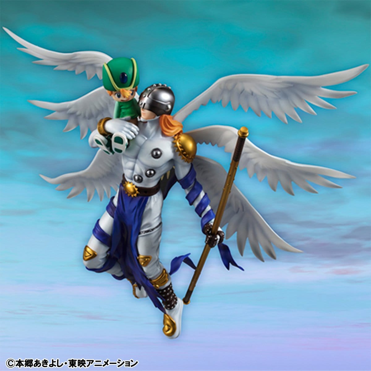 Digimon Adventure - G.E.M. Series PVC Figure: Angemon & Takeru Takaishi - Figuuri (keräilyhahmo)