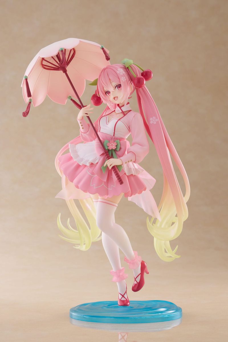 Hatsune Miku - AMP Newley Written Sakura Miku Sakura Dress Ver. - Figuuri (keräilyhahmo)