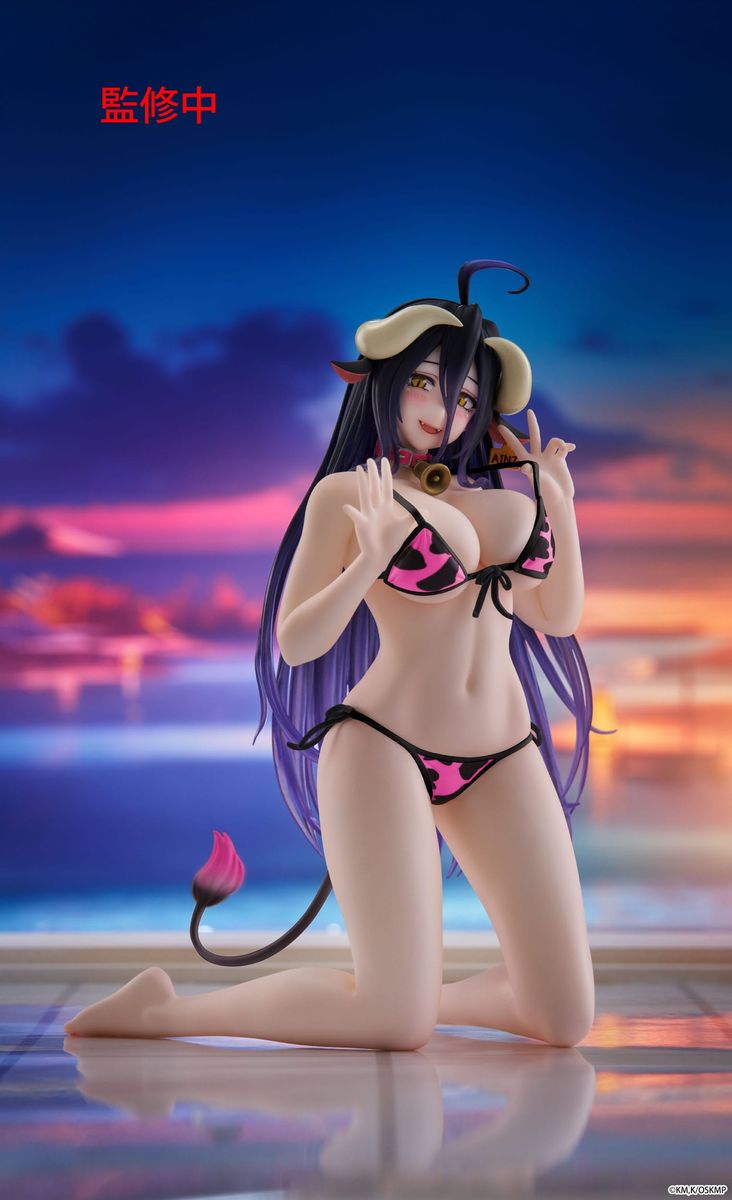 Overlord - Desktop Cute Figure Albedo Cow-Print Swimsuit Ver. Renewal - Figure