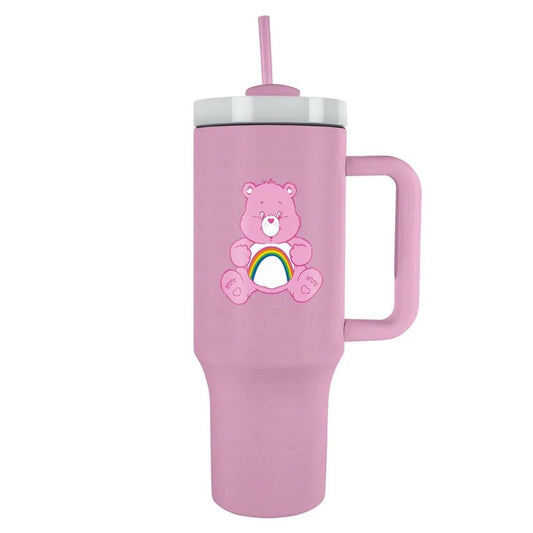 Care Bears - Cheer Bear - Isokokoinen termosmuki/matkamuki (n. 1200 ml)