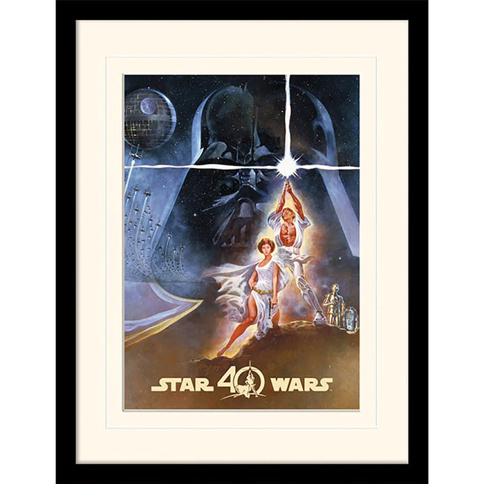 Star Wars - 40th Anniversary (New Hope Art) - Kehystetty taidejuliste