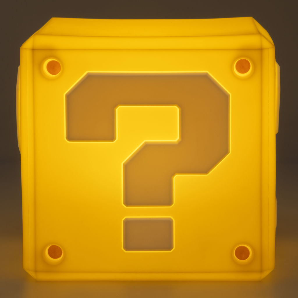Super Mario - Question Mark - Ladattava valaisin (lamppu)