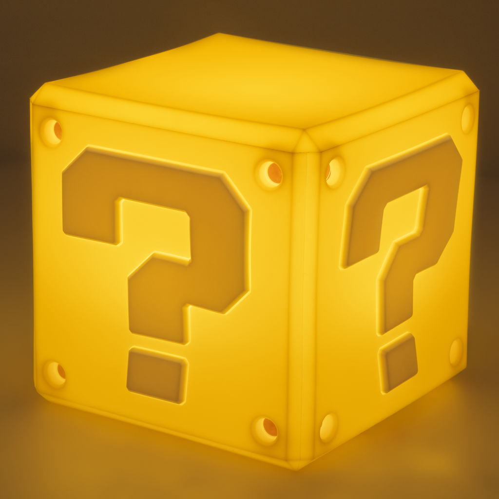 Super Mario - Question Mark - Ladattava valaisin (lamppu)