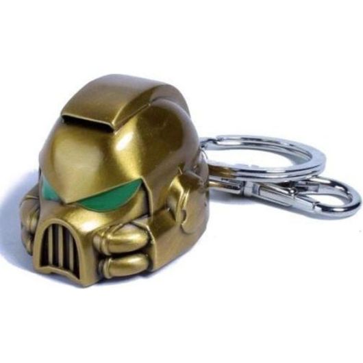 Warhammer 40,000 - Space Marine MKVII Helmet Gold - Avaimenperä