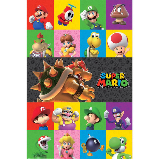 Super Mario - Characters - Poster