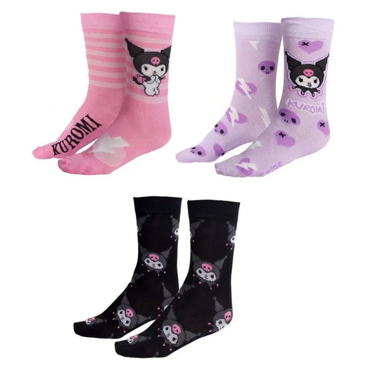 Hello Kitty - Sanrio Kuromi - 3-pack socks