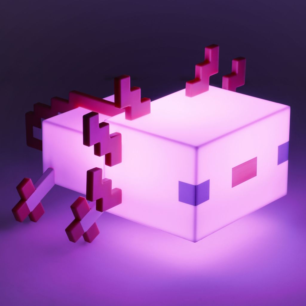 Minecraft - Axolotl - Valaisin (lamppu)