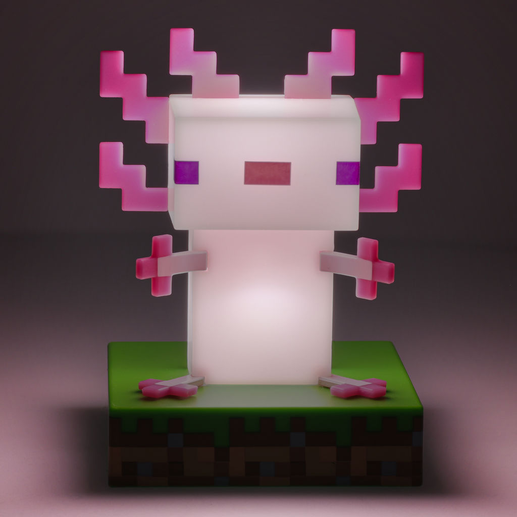 Minecraft - Axolotl - Valaisin (lamppu)