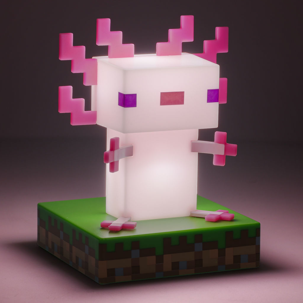 Minecraft - Axolotl - Valaisin (lamppu)