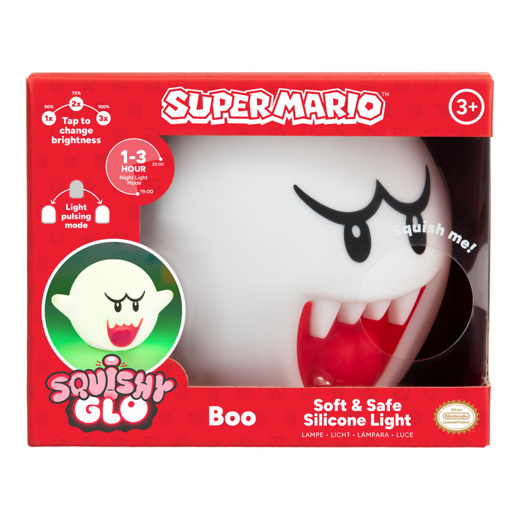 Super Mario - Boo SquishyGlo - Silikoninen valaisin (lamppu)