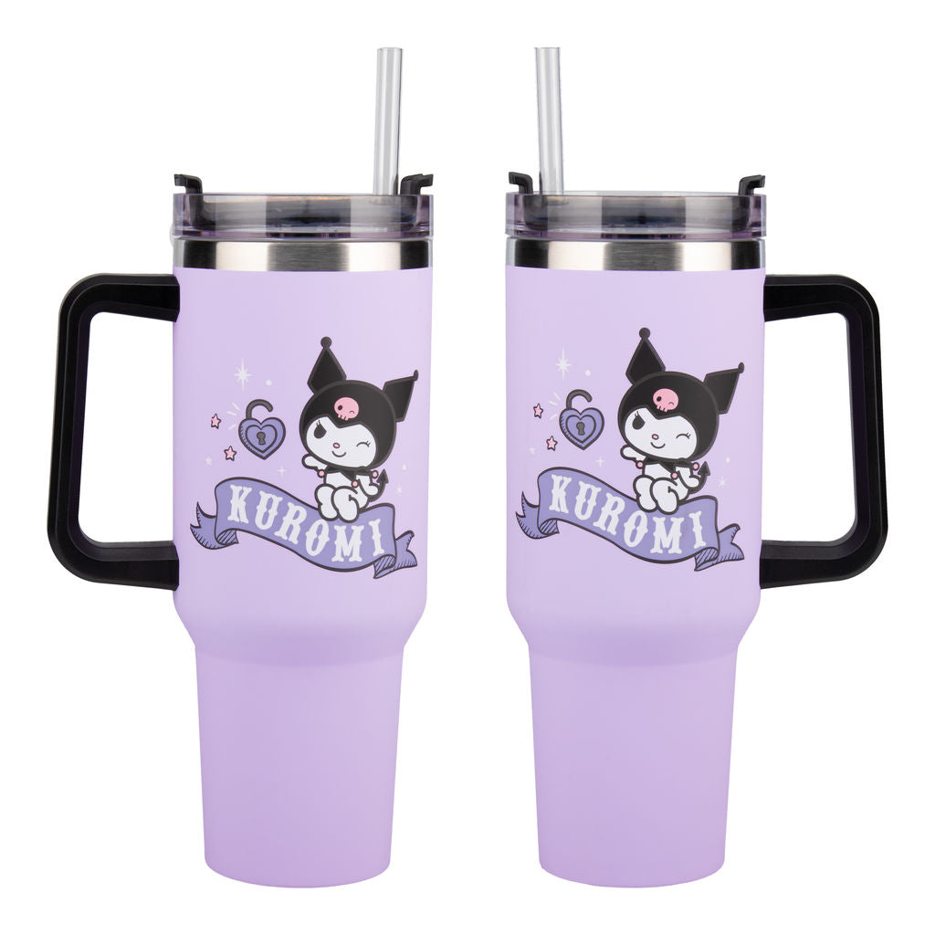 Hello Kitty - Kuromi - Isokokoinen juomapullo