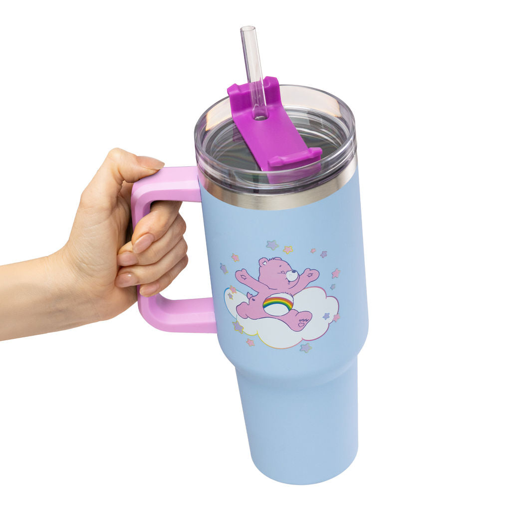 Care Bears - Cheer Bear - Isokokoinen termosmuki/matkamuki (n. 1200 ml)