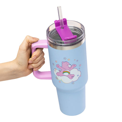 Care Bears - Cheer Bear - Isokokoinen termosmuki/matkamuki (n. 1200 ml)