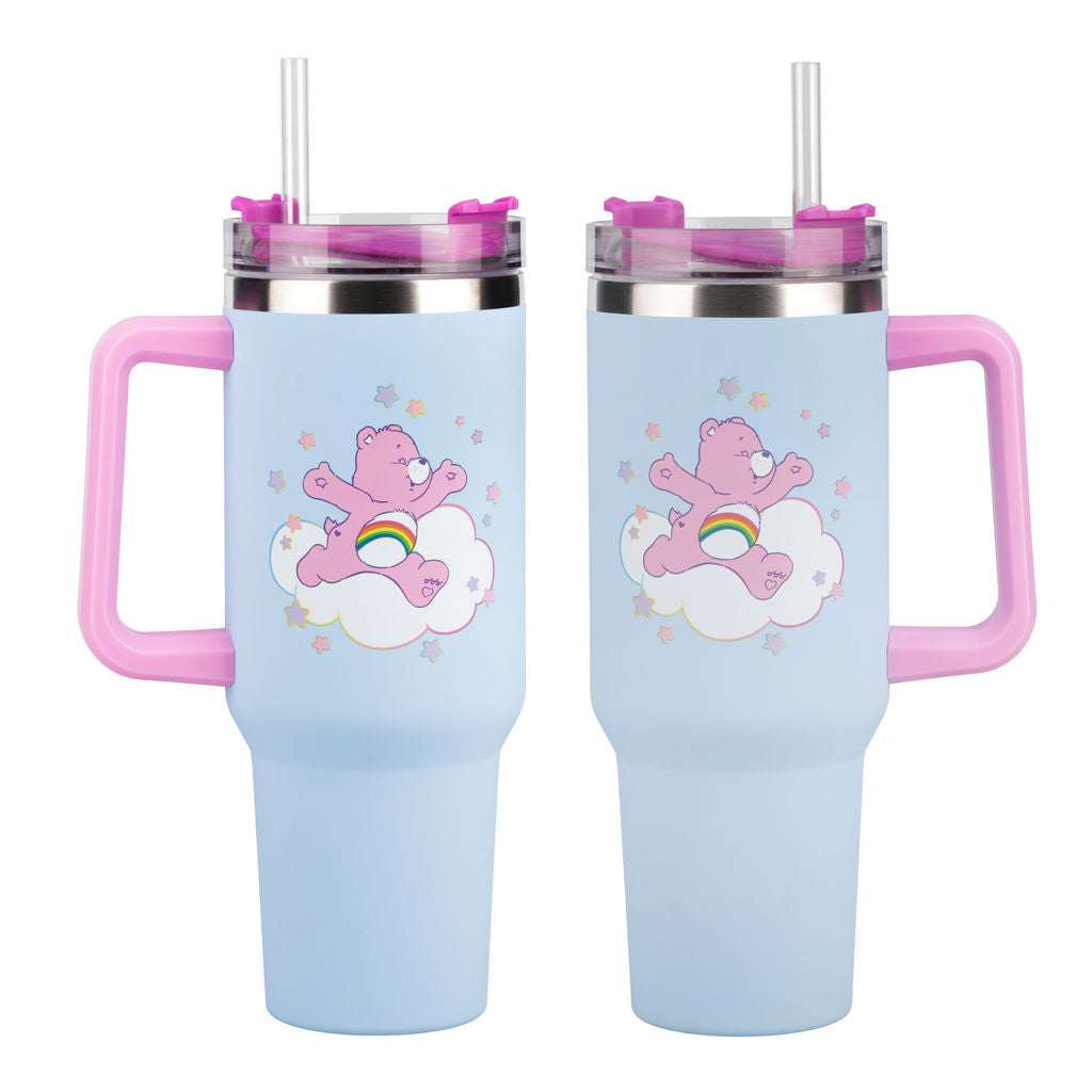 Care Bears - Cheer Bear - Isokokoinen termosmuki/matkamuki (n. 1200 ml)