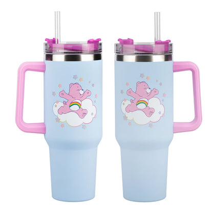 Care Bears - Cheer Bear - Isokokoinen termosmuki/matkamuki (n. 1200 ml)