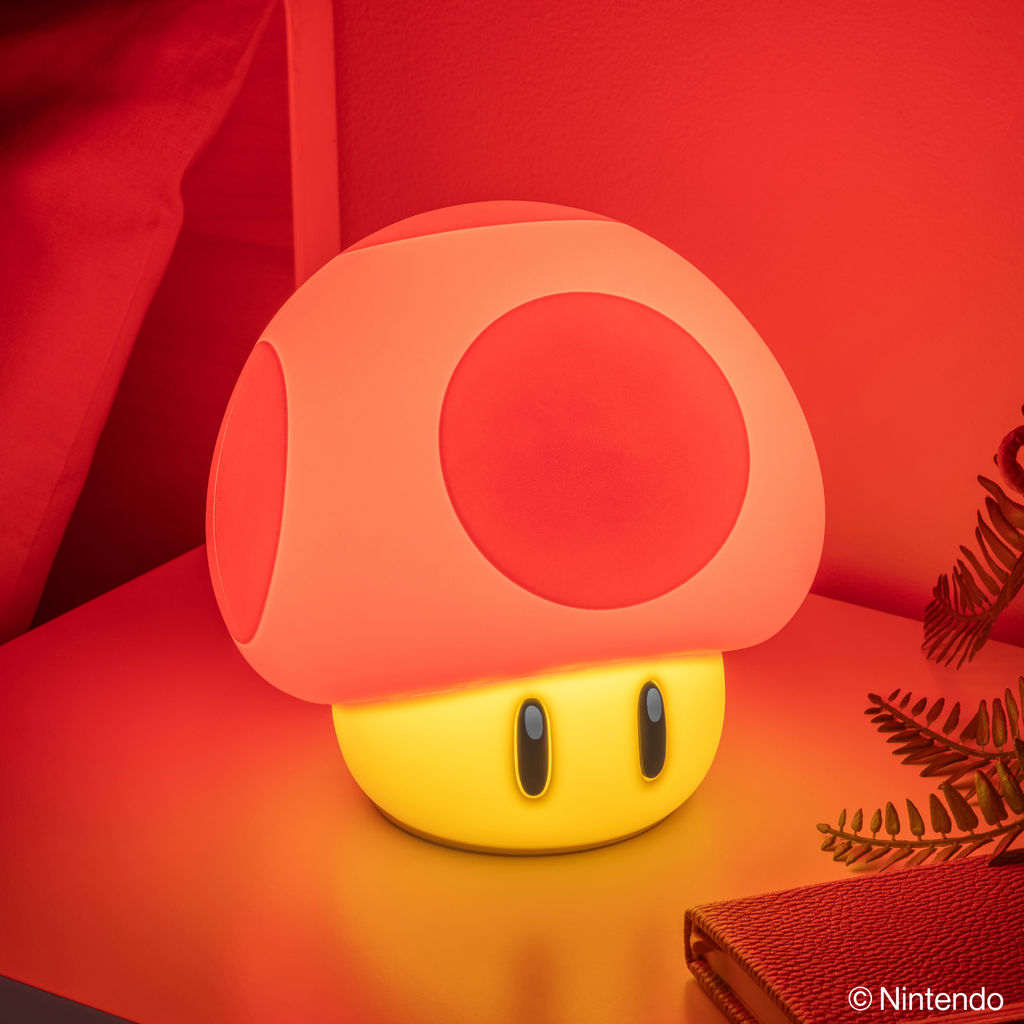 Super Mario - SquishyGlo Mushroom - Ladattava valaisin (lamppu)