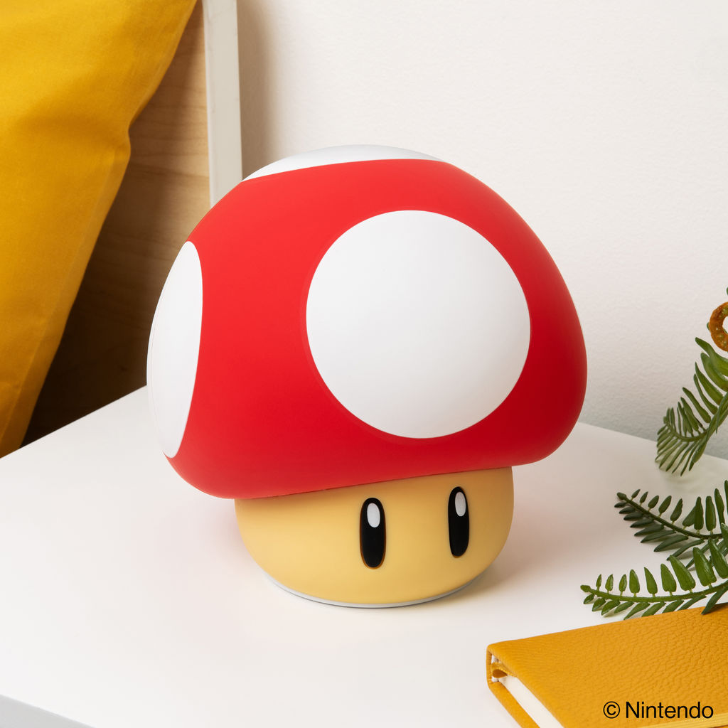 Super Mario - SquishyGlo Mushroom - Ladattava valaisin (lamppu)