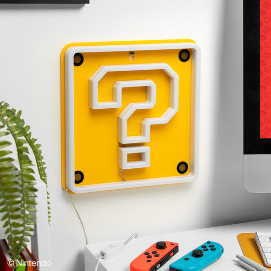 Super Mario - Question Mark Block - LED Neon Wall Lamp
