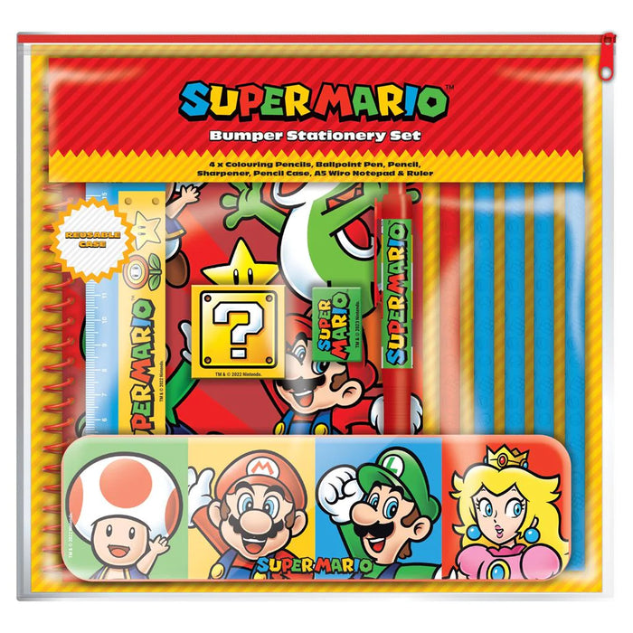 Super Mario - Core Color Block - Kirjoitussetti