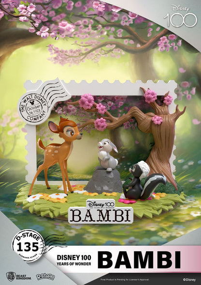 Bambi - Disney 100th Anniversary - Dioraama (kolmiulotteinen koriste-esine)