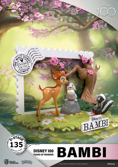 Bambi - Disney 100th Anniversary - Dioraama (kolmiulotteinen koriste-esine)