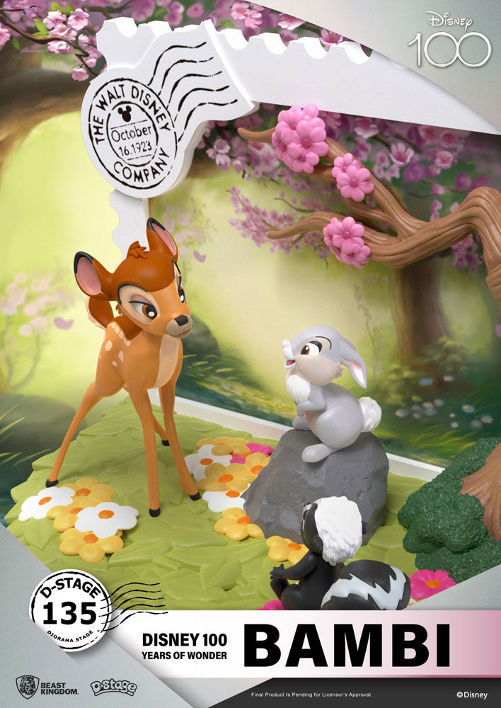 Bambi - Disney 100th Anniversary - Dioraama (kolmiulotteinen koriste-esine)