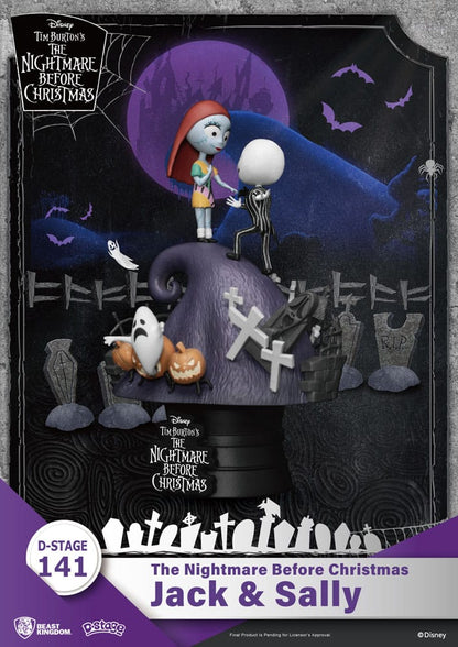 Painajainen ennen joulua - Jack & Sally - Dioraama