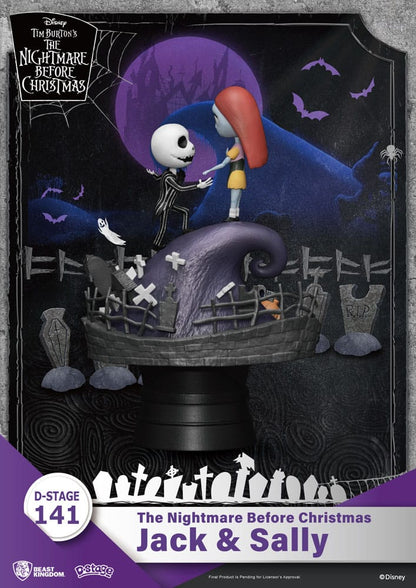 Painajainen ennen joulua - Jack & Sally - Dioraama
