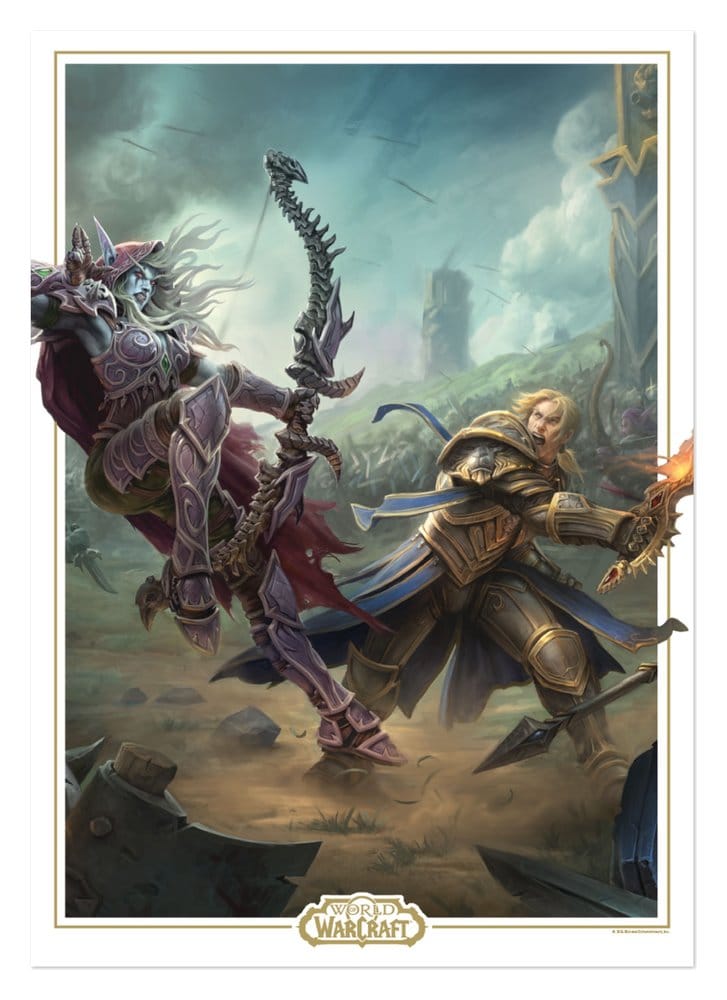 World of Warcraft - Sylvanas vs. Anduin Wrynn - Limited Edition Art Print (taidejuliste)