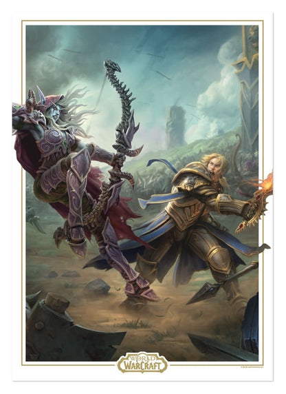 World of Warcraft - Sylvanas vs. Anduin Wrynn - Limited Edition Art Print (taidejuliste)