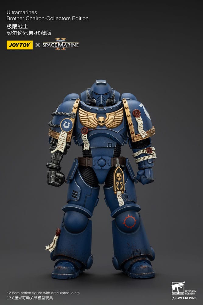 Warhammer 40,000 - Space Marine 2 Action Figure Ultramarines Brother Chairon Collectors Edition - Toimintafiguuri / toimintahahmo