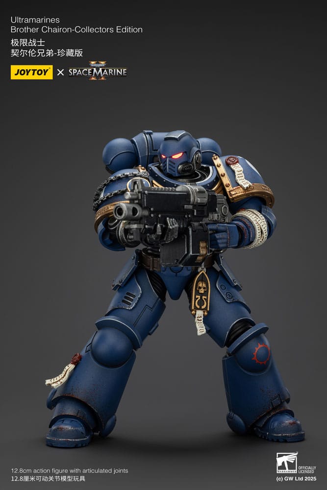 Warhammer 40,000 - Space Marine 2 Action Figure Ultramarines Brother Chairon Collectors Edition - Toimintafiguuri / toimintahahmo