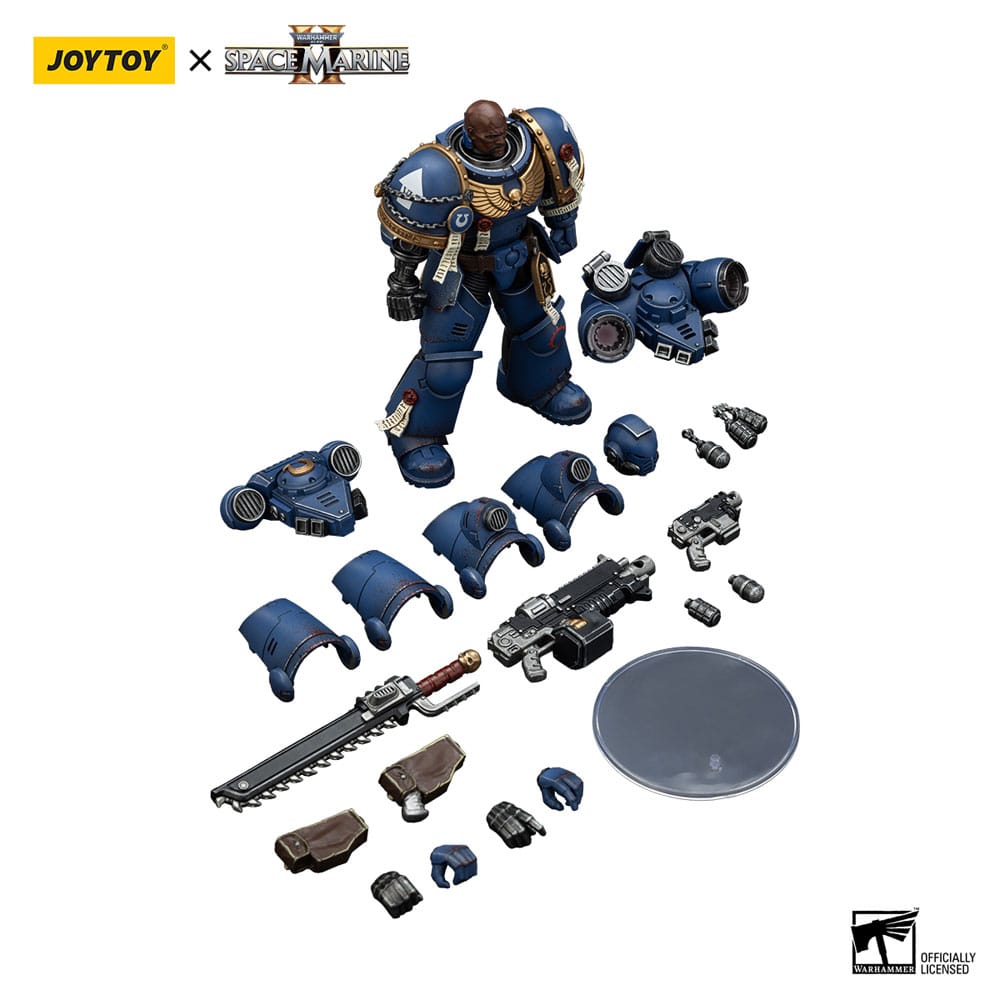 Warhammer 40,000 - Space Marine 2 Action Figure Ultramarines Brother Chairon Collectors Edition - Toimintafiguuri / toimintahahmo