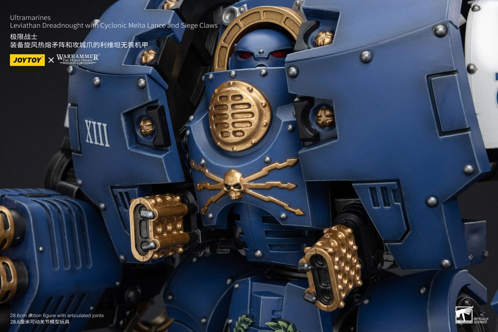 Warhammer 40,000 - Ultramarines Leviathan Dreadnought with Cyclonic Melta Lance And Siege Claws - Toimintafiguuri / toimintahahmo