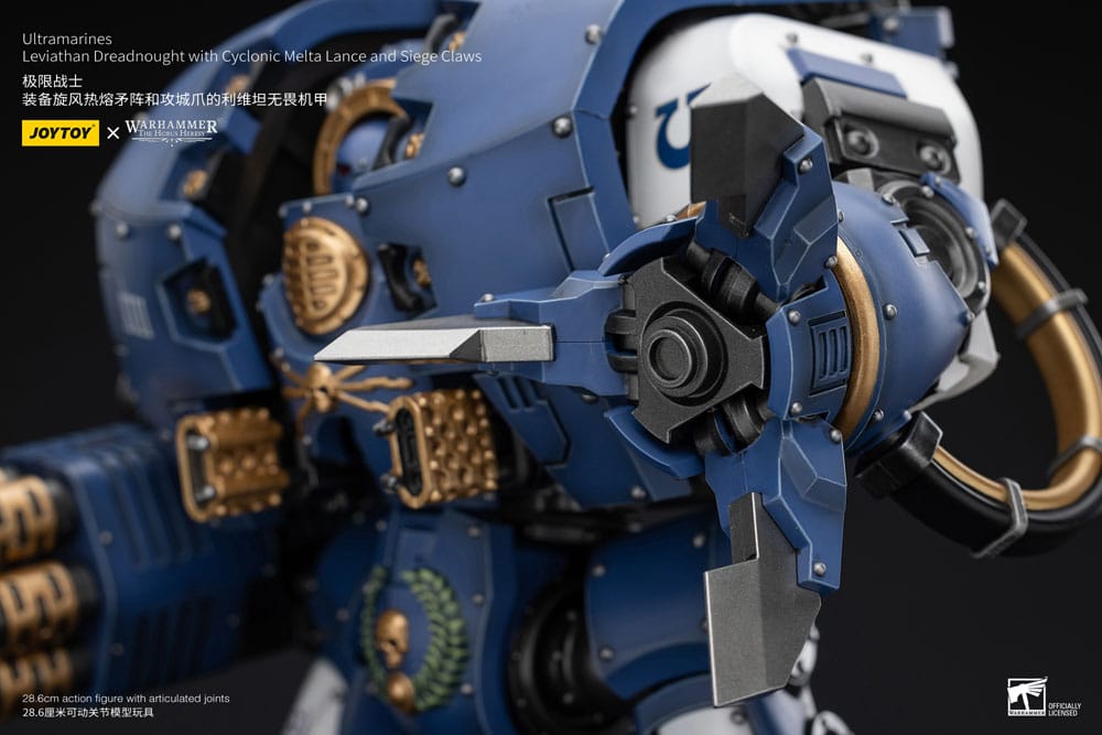 Warhammer 40,000 - Ultramarines Leviathan Dreadnought with Cyclonic Melta Lance And Siege Claws - Toimintafiguuri / toimintahahmo