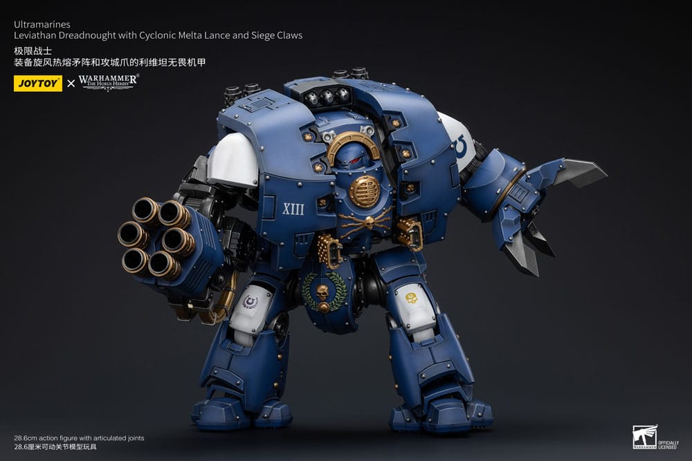 Warhammer 40,000 - Ultramarines Leviathan Dreadnought with Cyclonic Melta Lance And Siege Claws - Toimintafiguuri / toimintahahmo