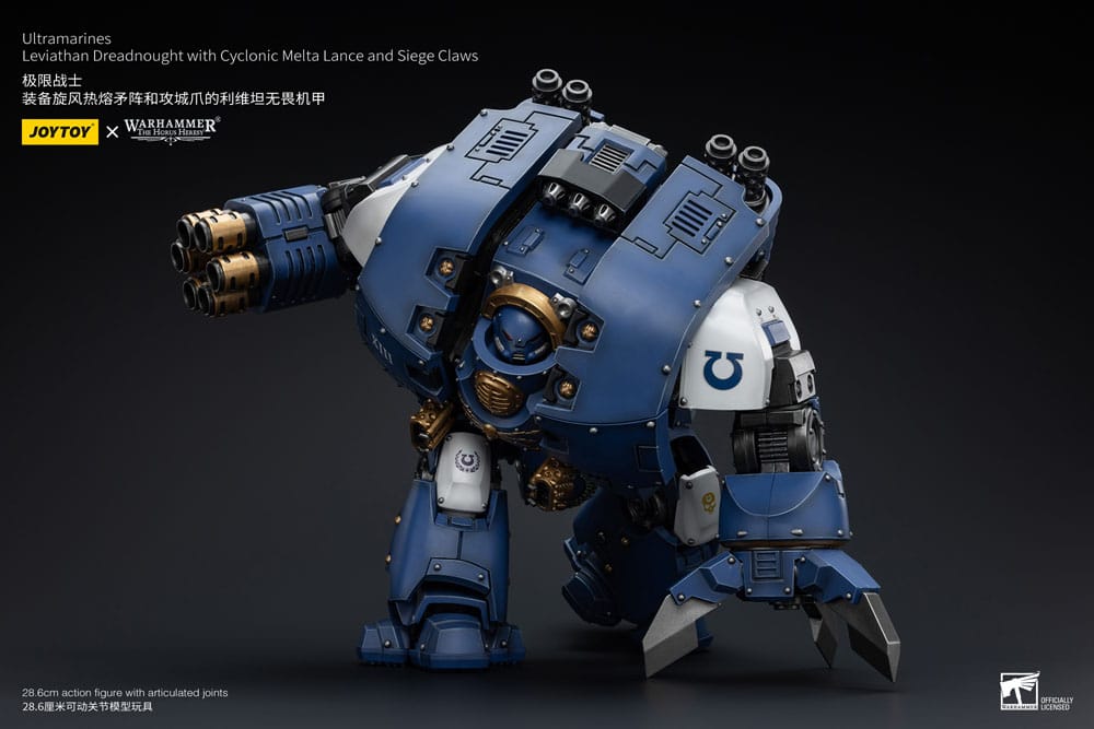 Warhammer 40,000 - Ultramarines Leviathan Dreadnought with Cyclonic Melta Lance And Siege Claws - Toimintafiguuri / toimintahahmo