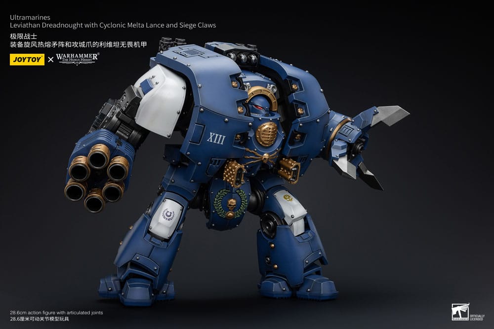 Warhammer 40,000 - Ultramarines Leviathan Dreadnought with Cyclonic Melta Lance And Siege Claws - Toimintafiguuri / toimintahahmo