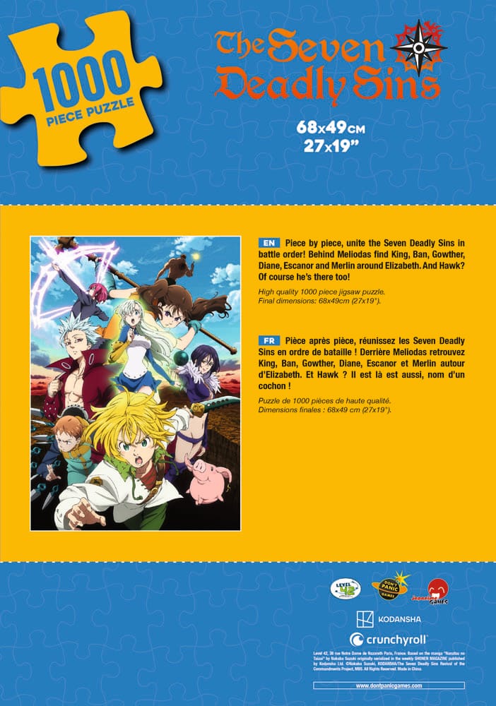 Seven Deadly Sins - Characters - Palapeli