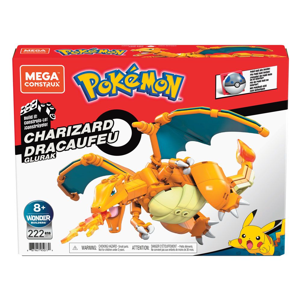 Pokémon - Charizard - Mega Construx Wonder Builders Building Set (rakennussetti)