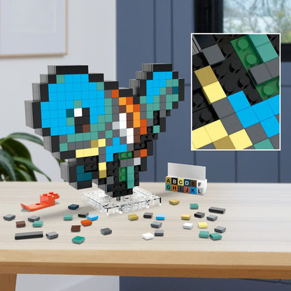 Pokémon - Squirtle Pixel Art - Mega Building Set (rakennussarja)